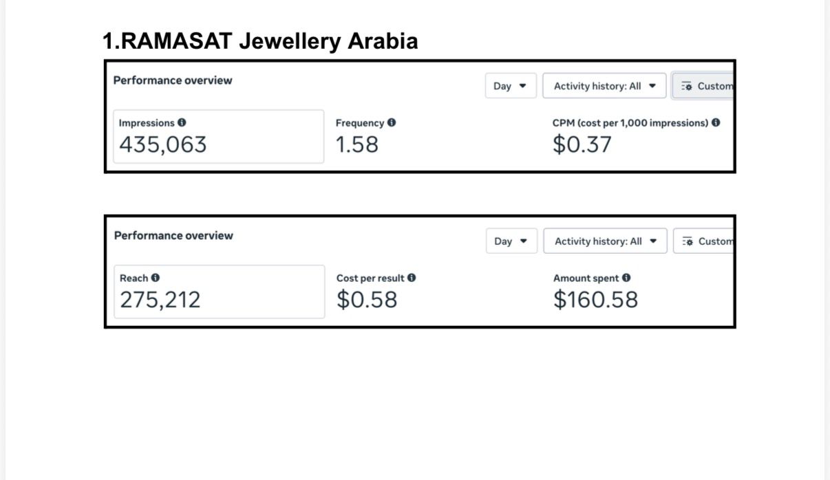 Meta Ads Results